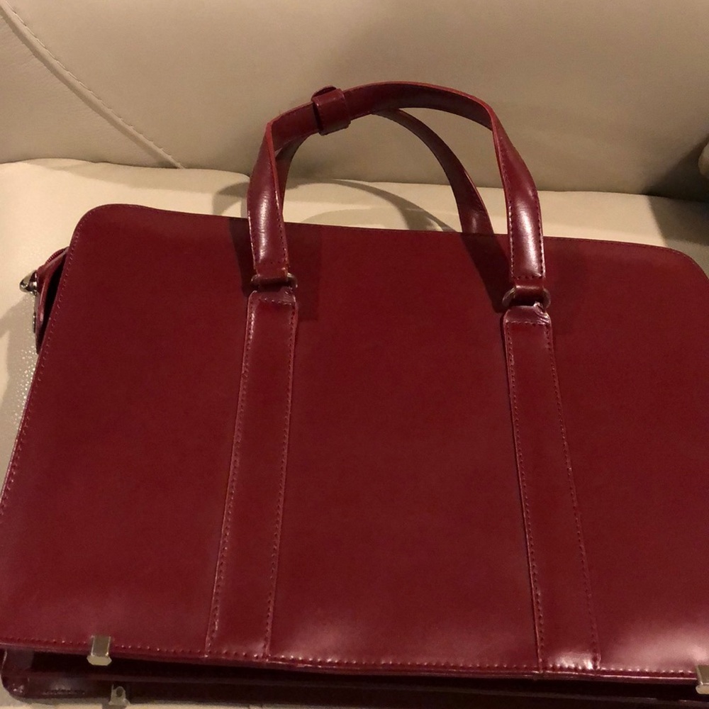 Gorgeous Red Leather Briefcase